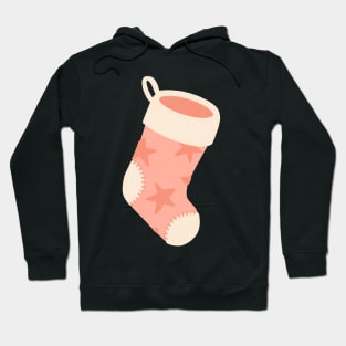 Pink Star Christmas Stocking Hoodie